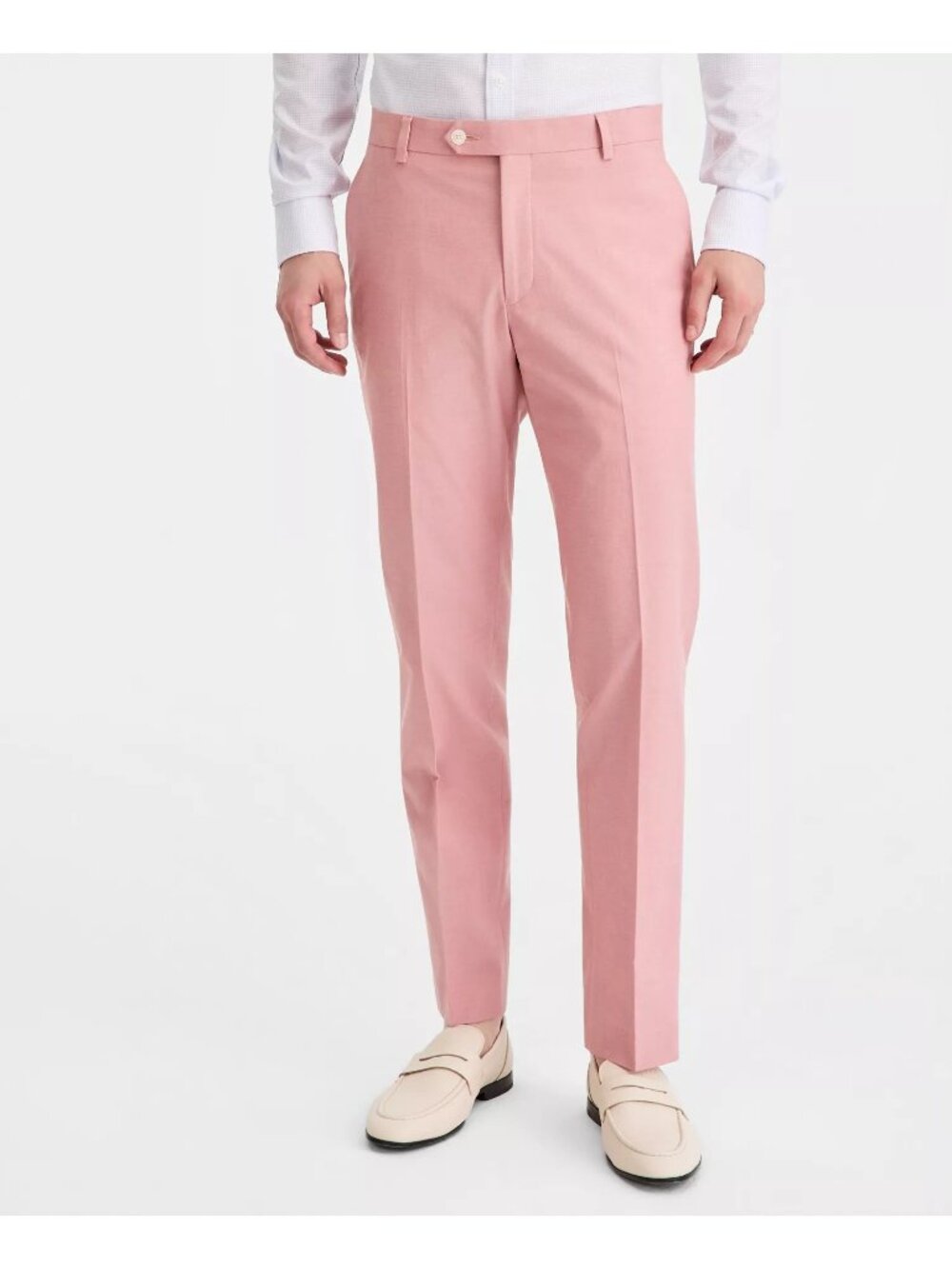 Tommy Hilfiger Mens Solid Stretch Modern Fit Dress Pants Pink Size 30x32 NWT